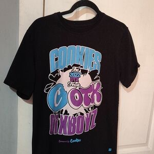 Black Graphic Cookies T-Shirt